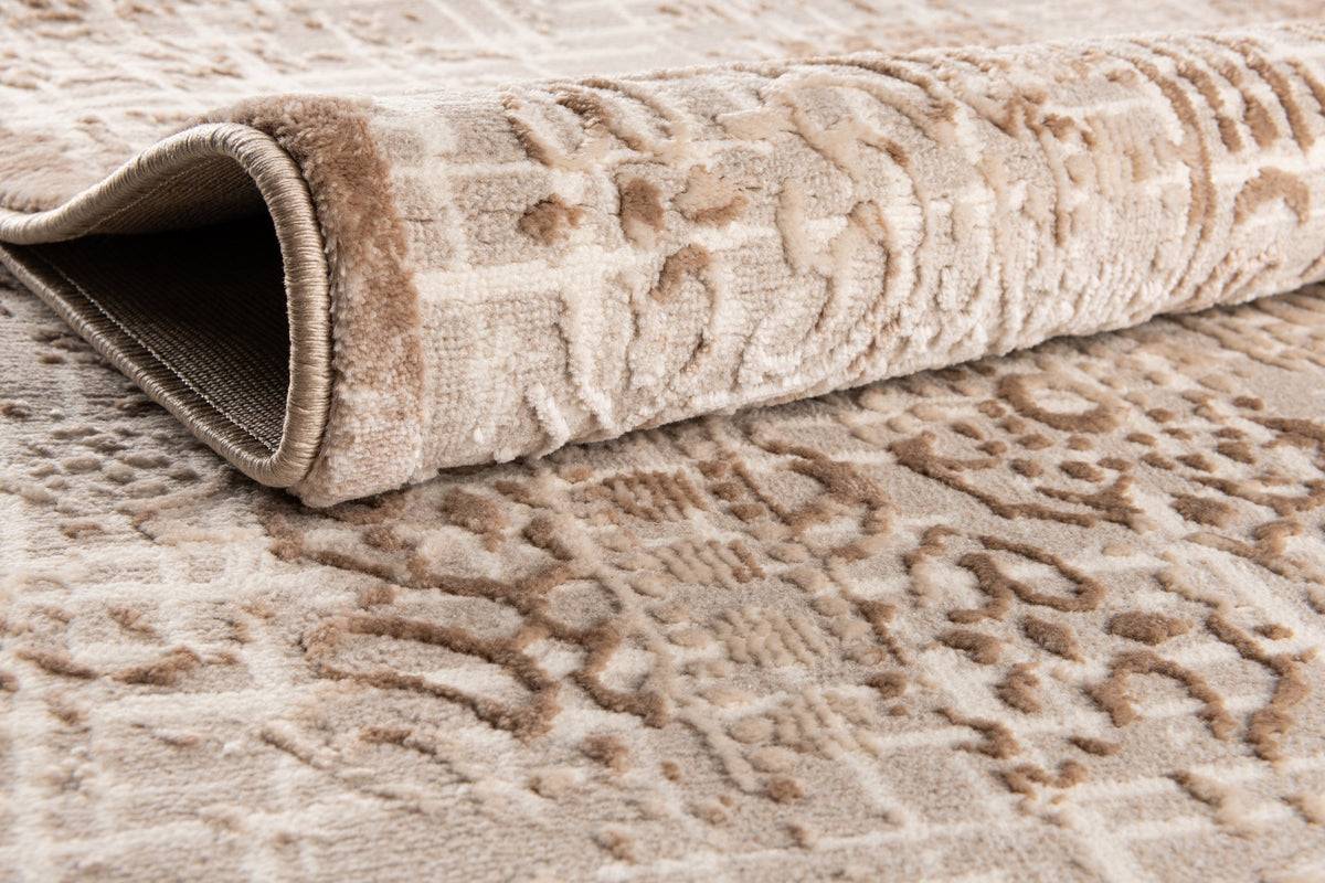 Rechteck Teppich Bern Shimmer in Beige von Hadorn™ - Lifestyle Image