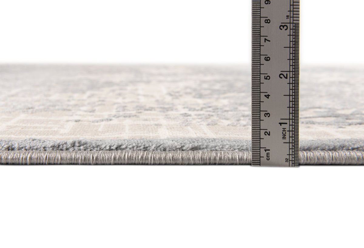 Rund Teppich Bern Shimmer in Creme von Hadorn™ - Lifestyle Image