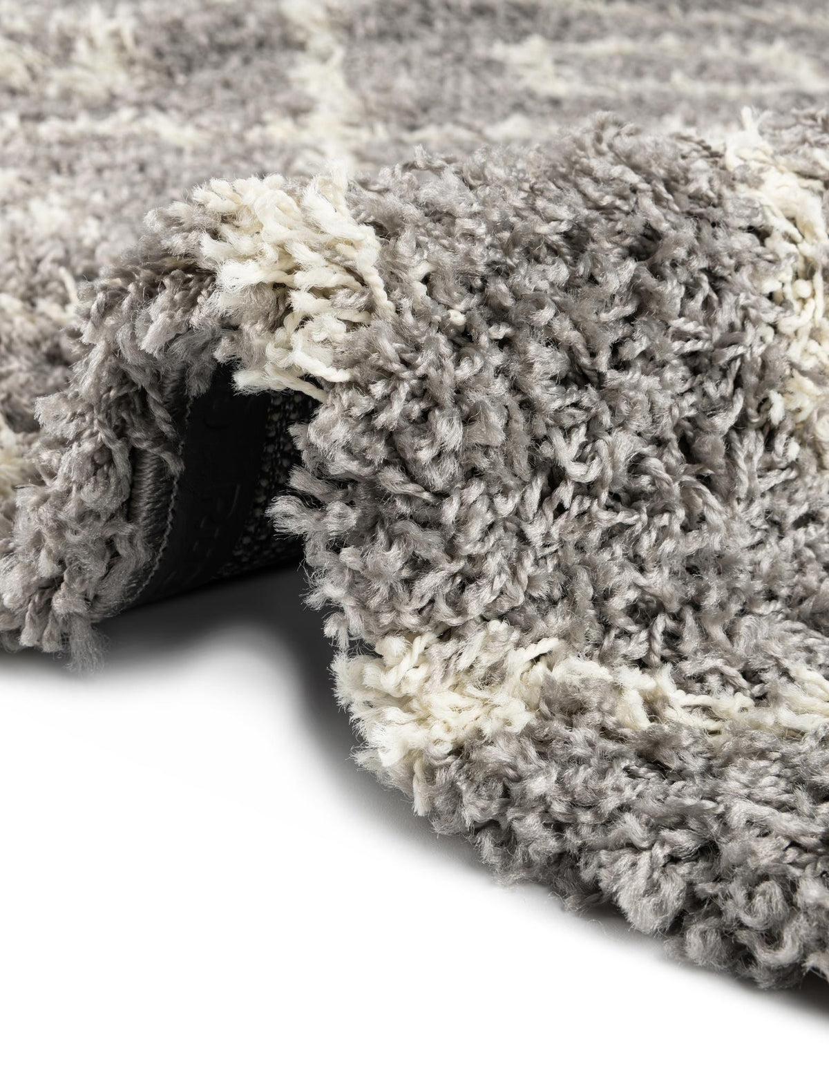 Läufer Hochflorteppich Trellis Shag in Grau von Hadorn™ - Lifestyle Image