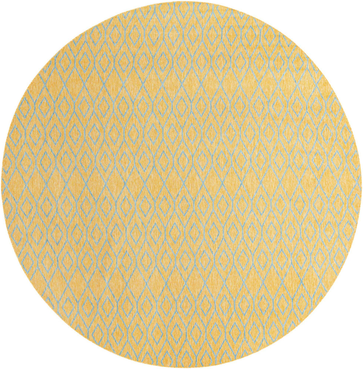 Rund Outdoor Teppich Jill Zarin Outdoor in Gelb von Hadorn™ - Lifestyle Image