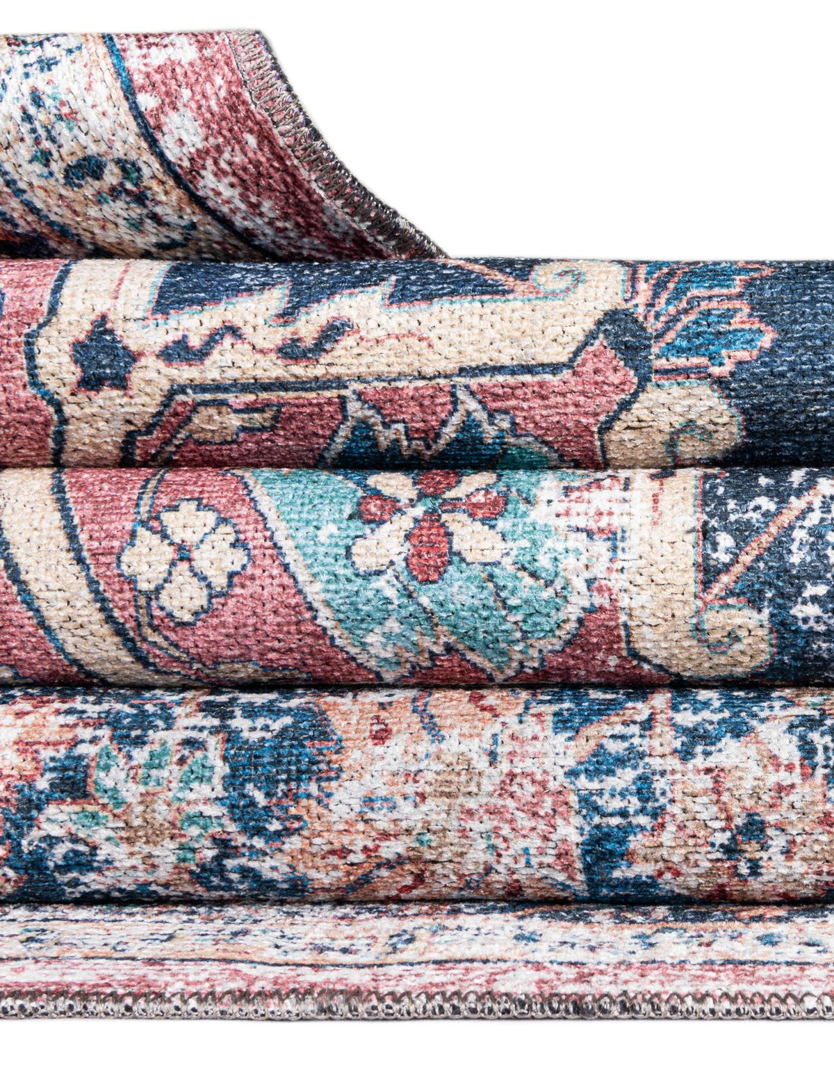 Quadratisch Teppich Yara in Marineblau von Hadorn™ - Lifestyle Image