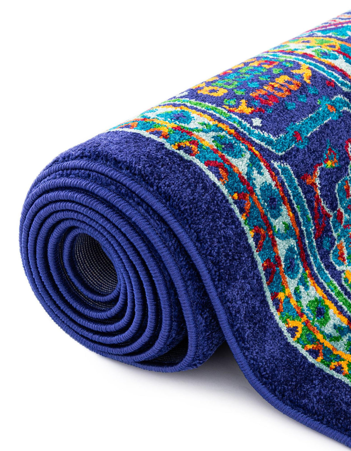 Quadratisch Teppich Calypso in Marineblau von Hadorn™ - Lifestyle Image