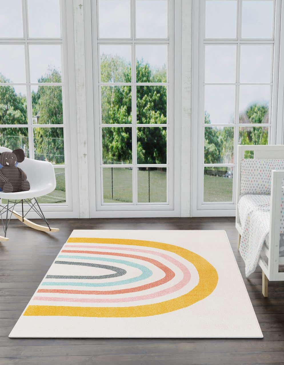 Rechteck Teppich Whimsy Kids in Elfenbein von Hadorn™ - Lifestyle Image