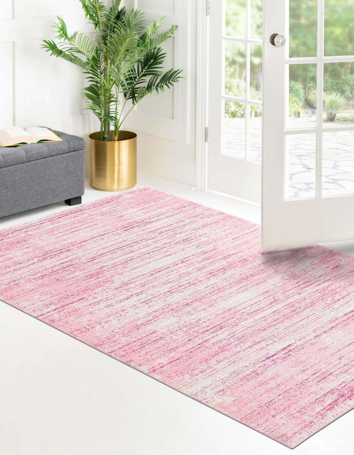 Rechteck Teppich Bellevue in Rosa von Hadorn™ - Lifestyle Image