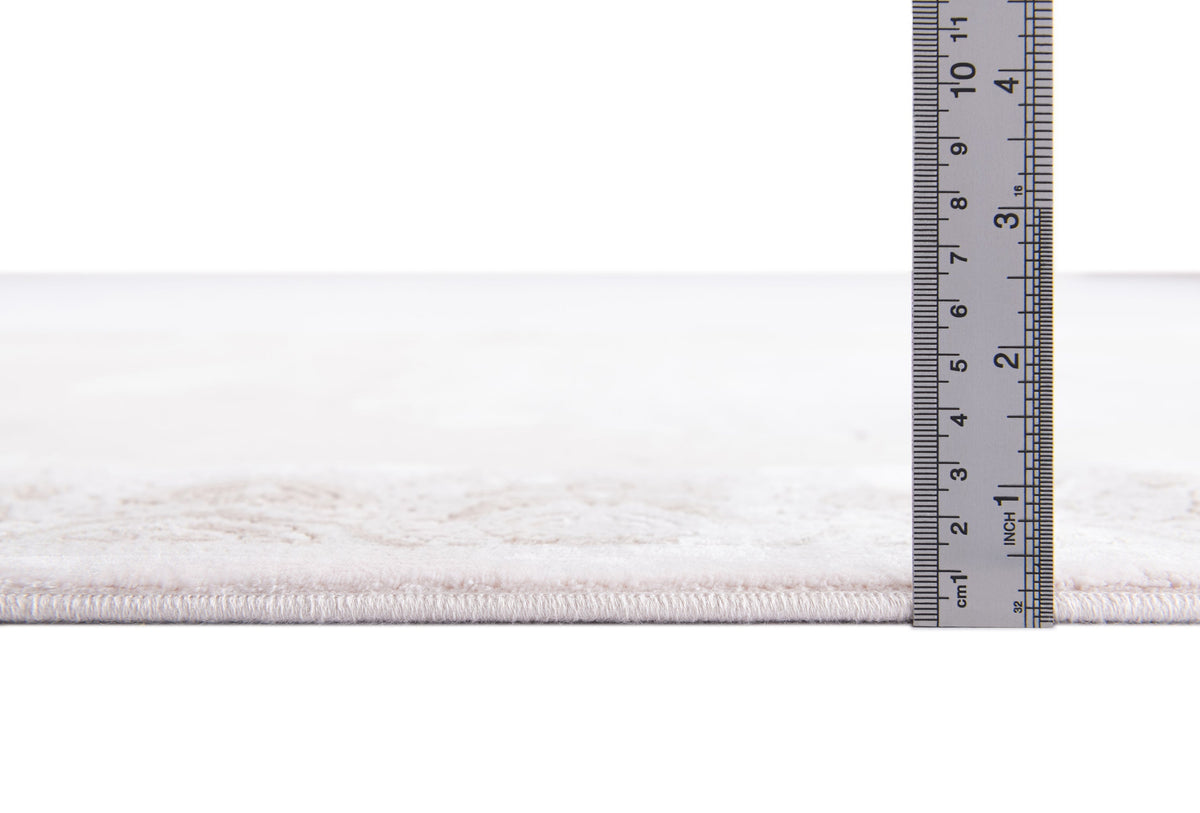 Rechteck Luxus Teppich Sion in Weiss von Hadorn™ - Lifestyle Image