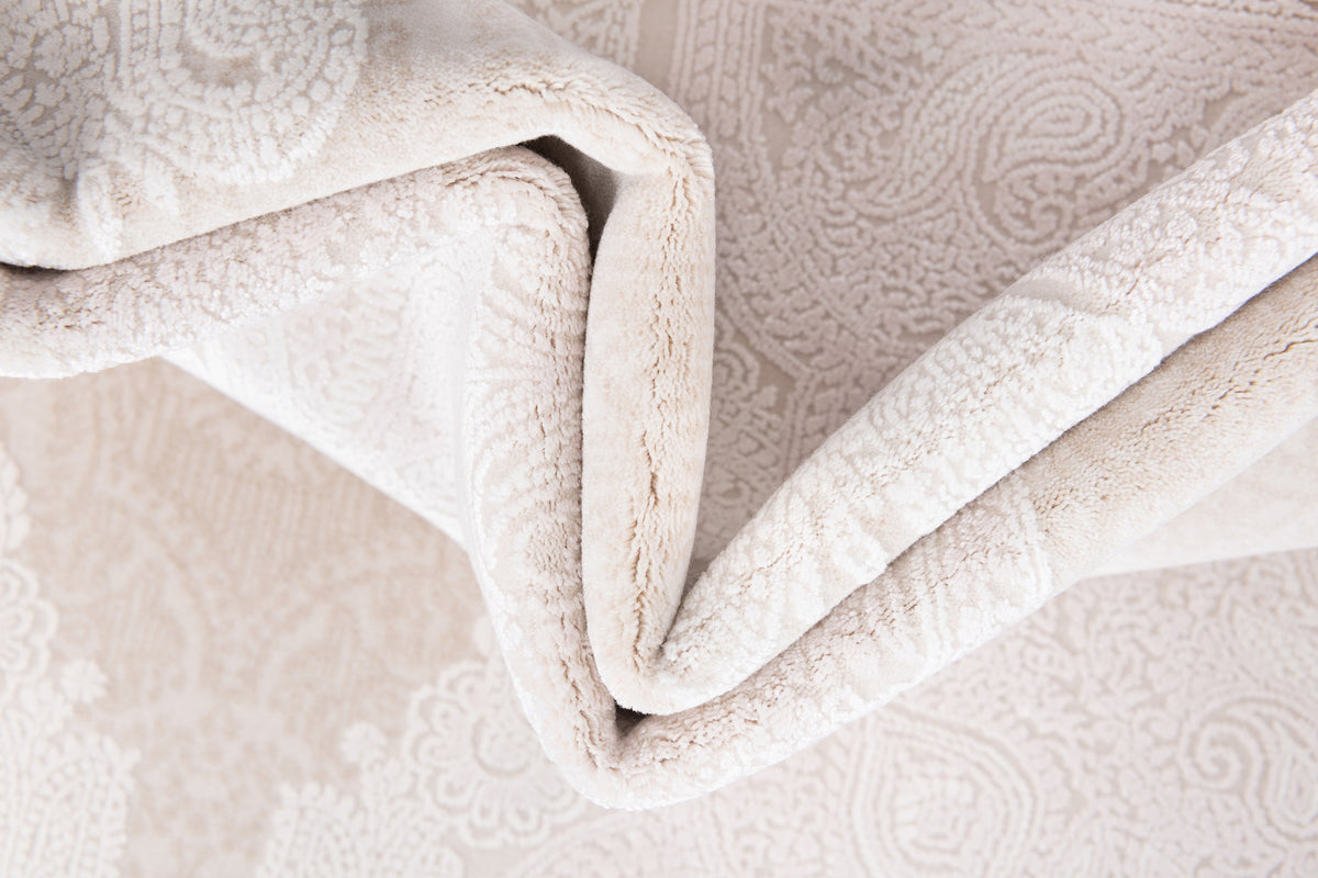 Rechteck Luxus Teppich Sion in Weiss von Hadorn™ - Lifestyle Image