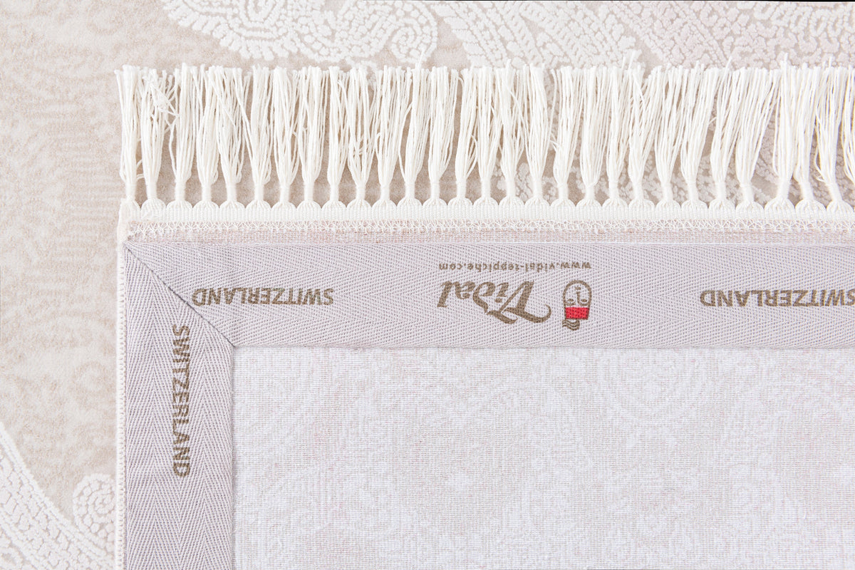 Rechteck Luxus Teppich Sion in Weiss von Hadorn™ - Lifestyle Image