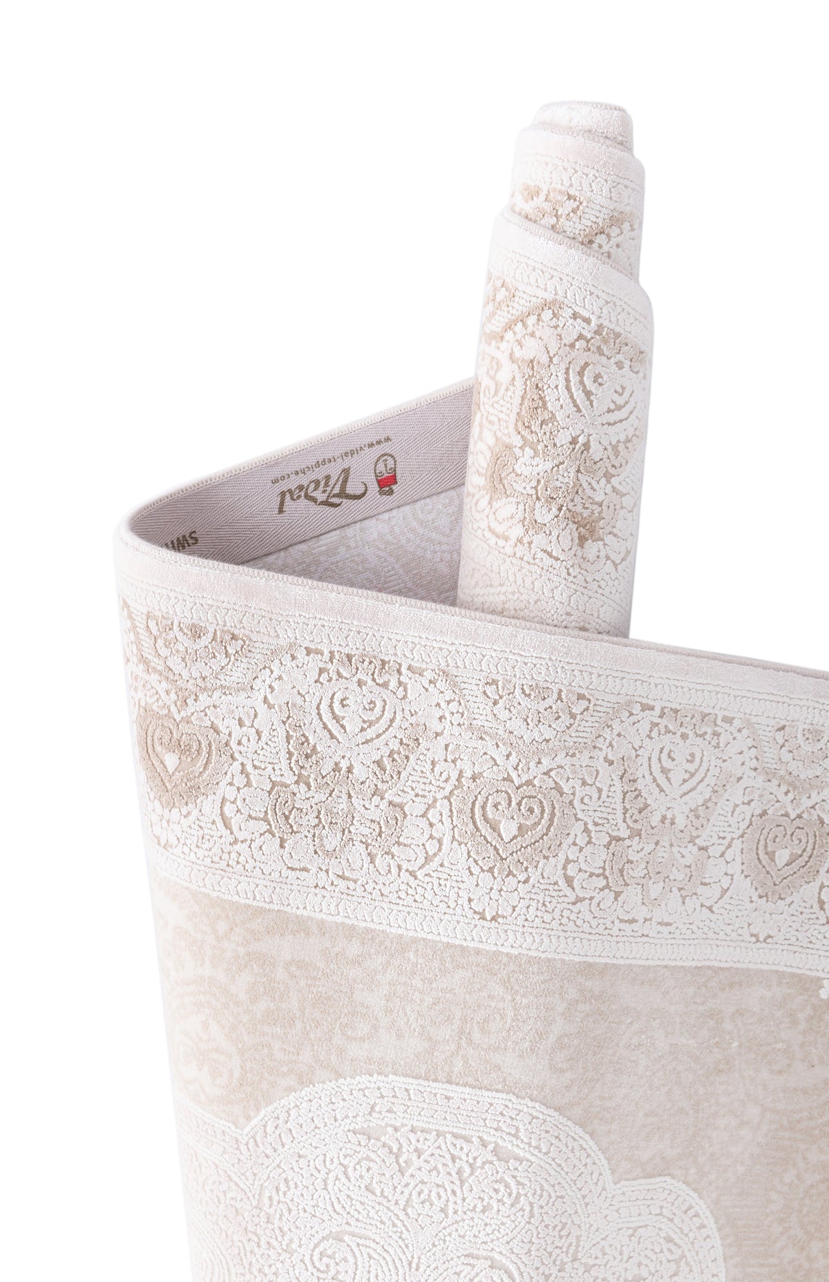 Rechteck Luxus Teppich Sion in Weiss von Hadorn™ - Lifestyle Image