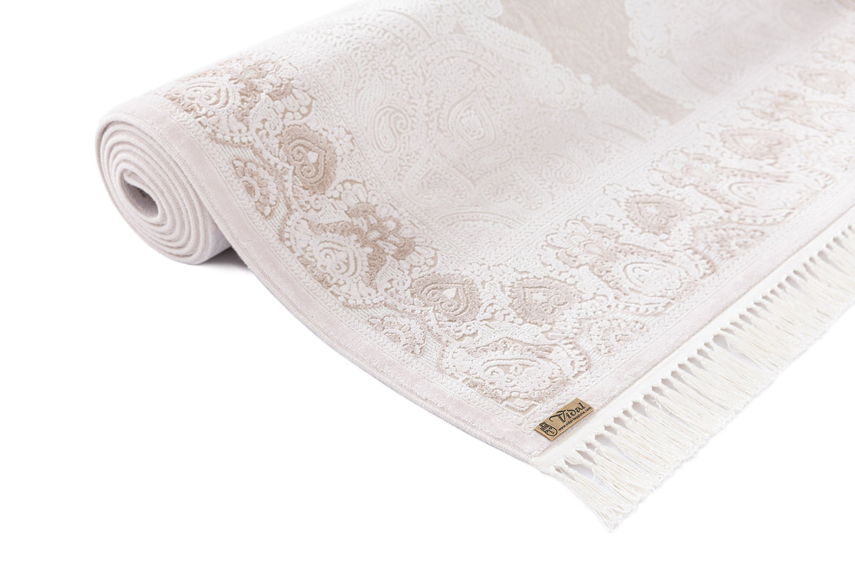 Rechteck Luxus Teppich Sion in Weiss von Hadorn™ - Lifestyle Image