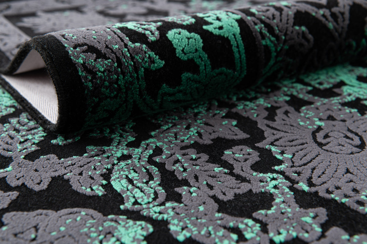 Läufer Luxus Teppich Laax in Schwarz von Hadorn™ - Lifestyle Image