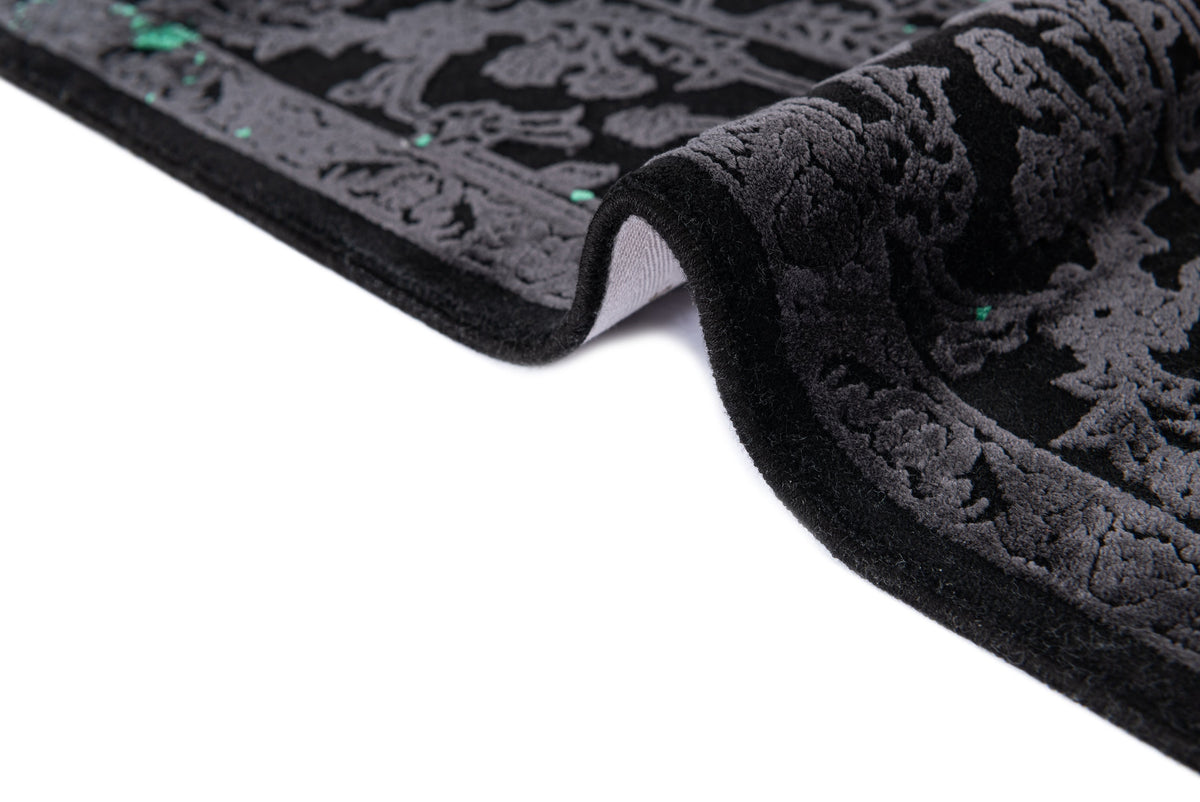 Läufer Luxus Teppich Laax in Schwarz von Hadorn™ - Lifestyle Image