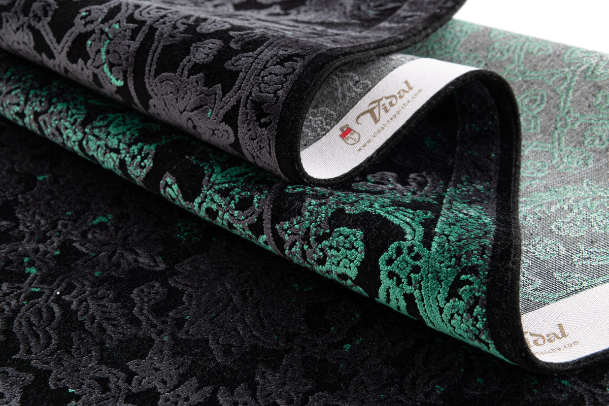 Läufer Luxus Teppich Laax in Schwarz von Hadorn™ - Lifestyle Image