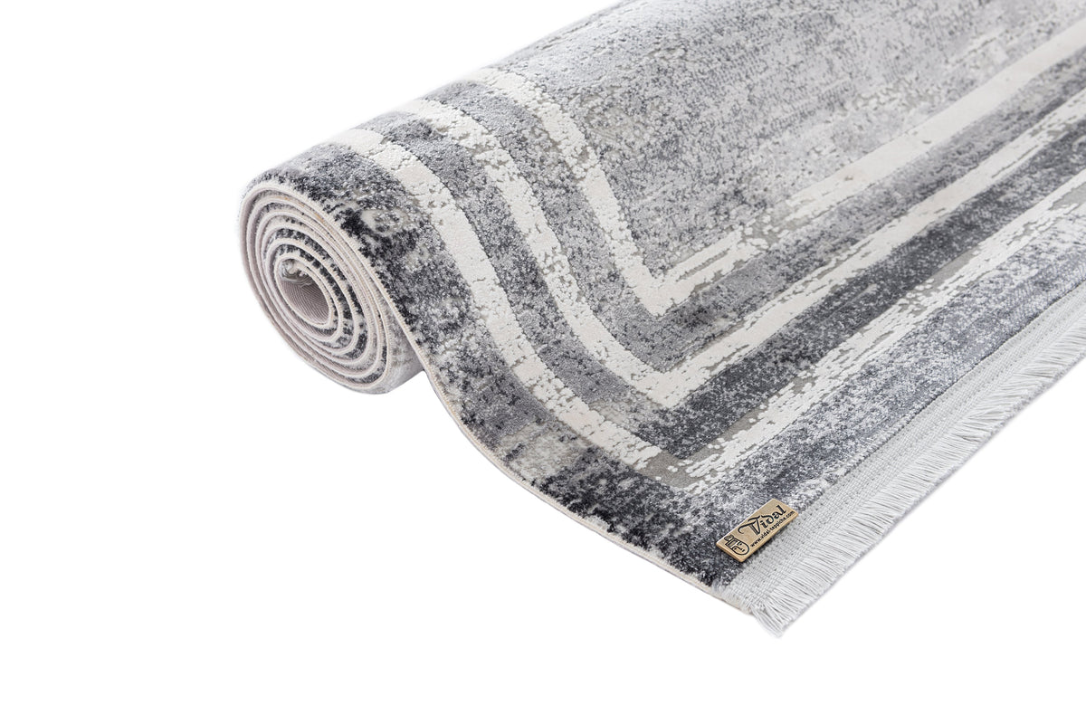Rechteck Luxus Teppich Montreux in Grau von Hadorn™ - Lifestyle Image