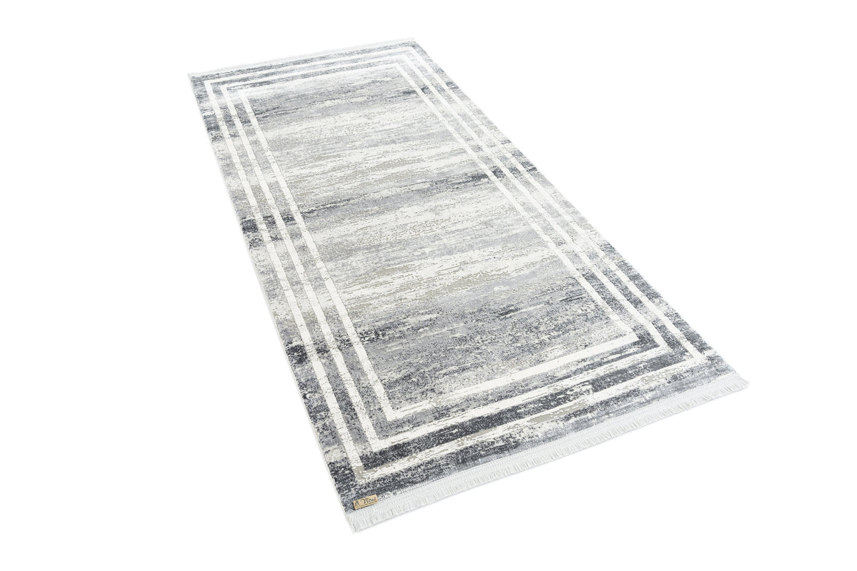 Rechteck Luxus Teppich Montreux in Grau von Hadorn™ - Lifestyle Image