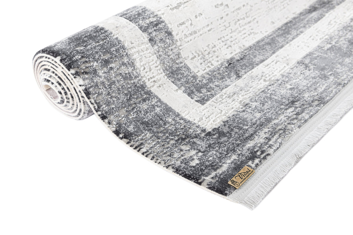 Rechteck Luxus Teppich Montreux in Grau von Hadorn™ - Lifestyle Image