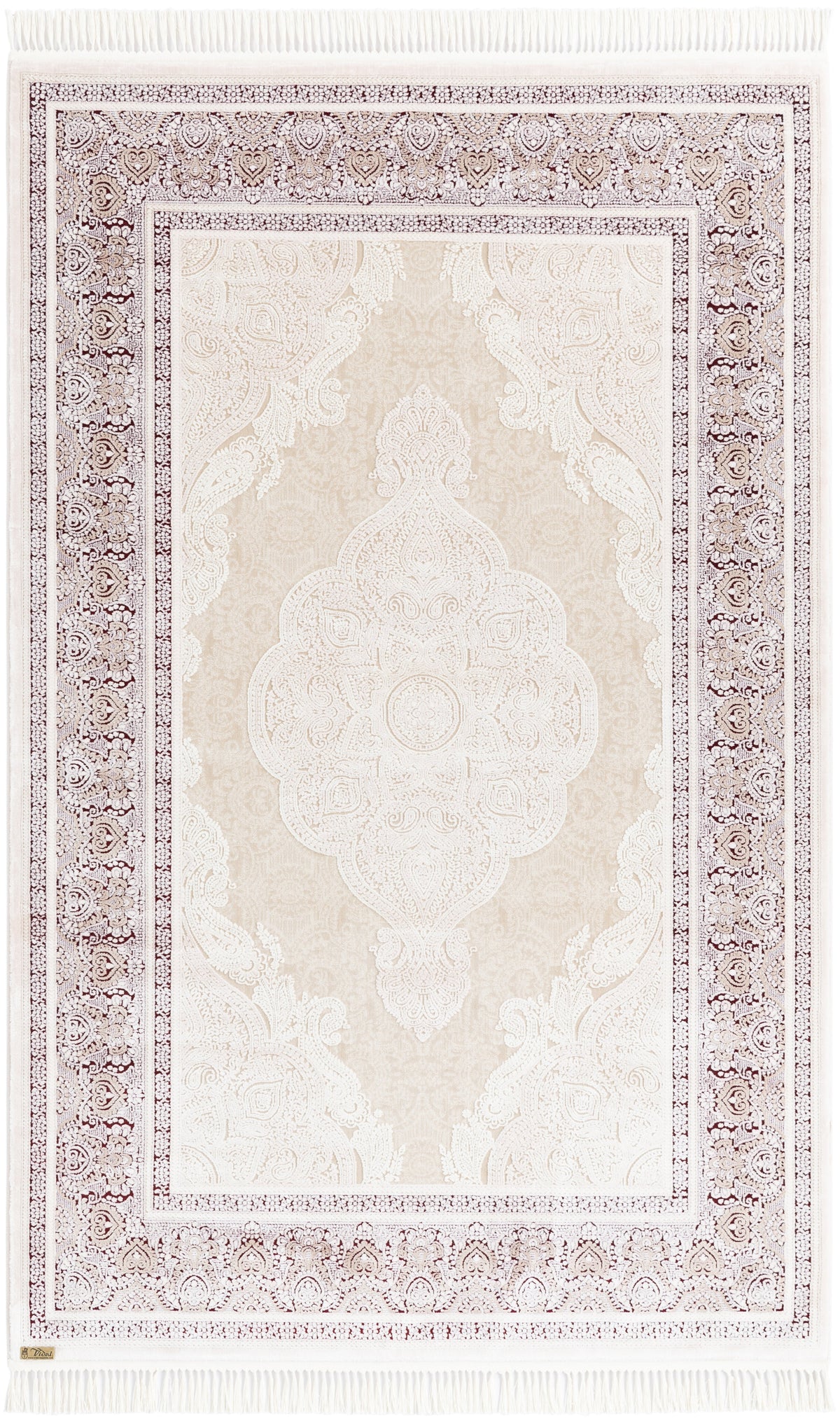 Rechteck Luxus Teppich Sion in Creme von Hadorn™ - Lifestyle Image