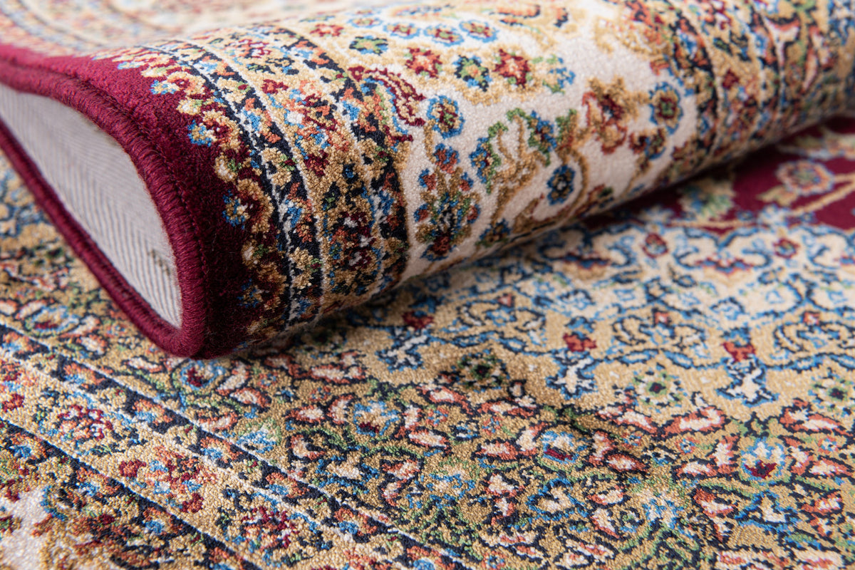 Rechteck Luxus Teppich Glarus in Beige von Hadorn™ - Lifestyle Image