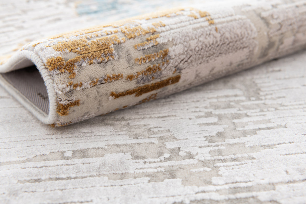 Rechteck Luxus Teppich Basel in Grau von Hadorn™ - Lifestyle Image