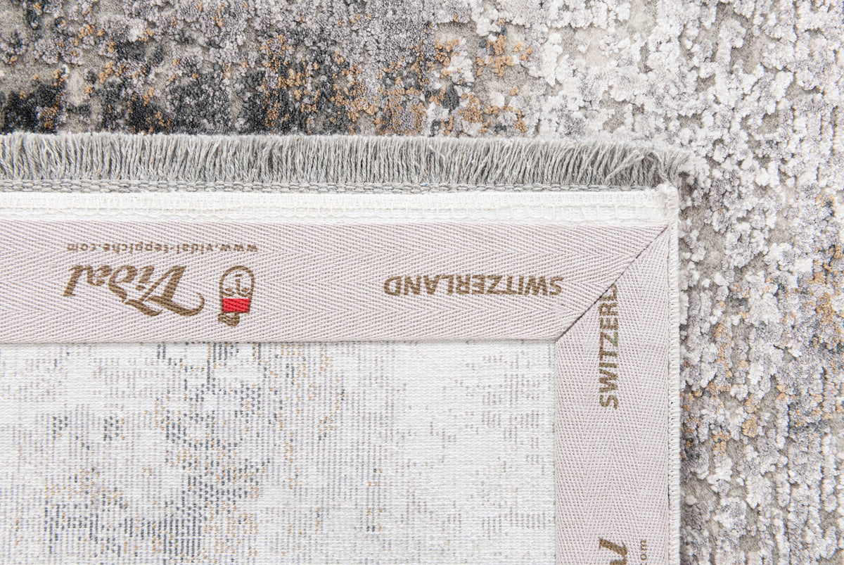 Rechteck Luxus Teppich Basel in Grau von Hadorn™ - Lifestyle Image