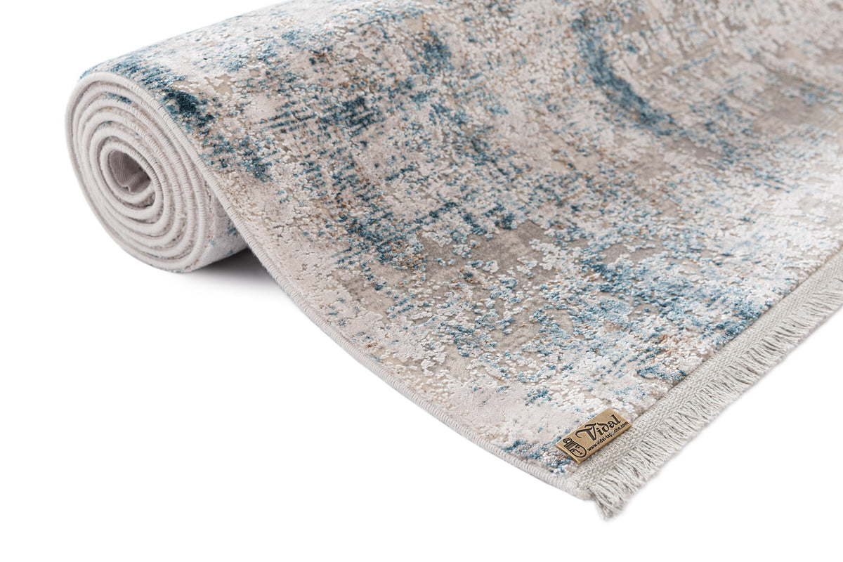Rechteck Luxus Teppich Basel in Grau von Hadorn™ - Lifestyle Image