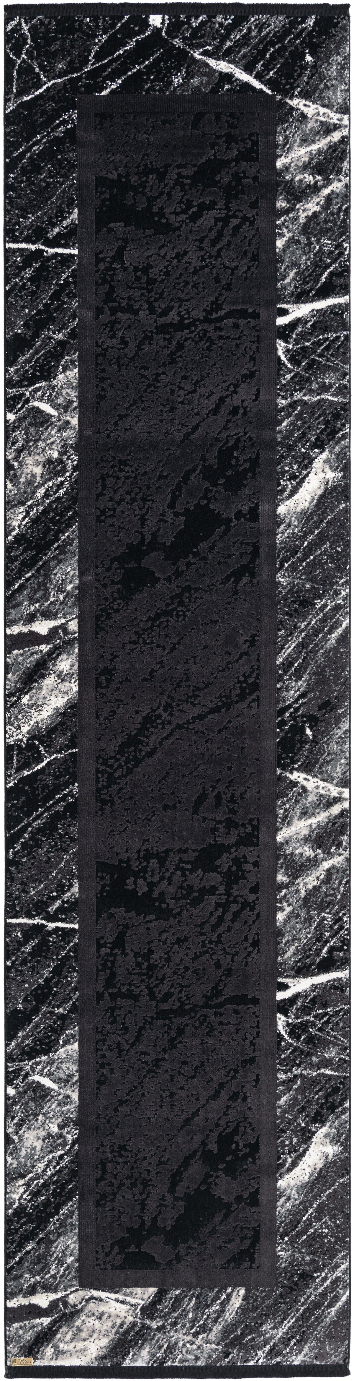 Läufer Luxus Teppich Laax in Schwarz von Hadorn™ - Lifestyle Image