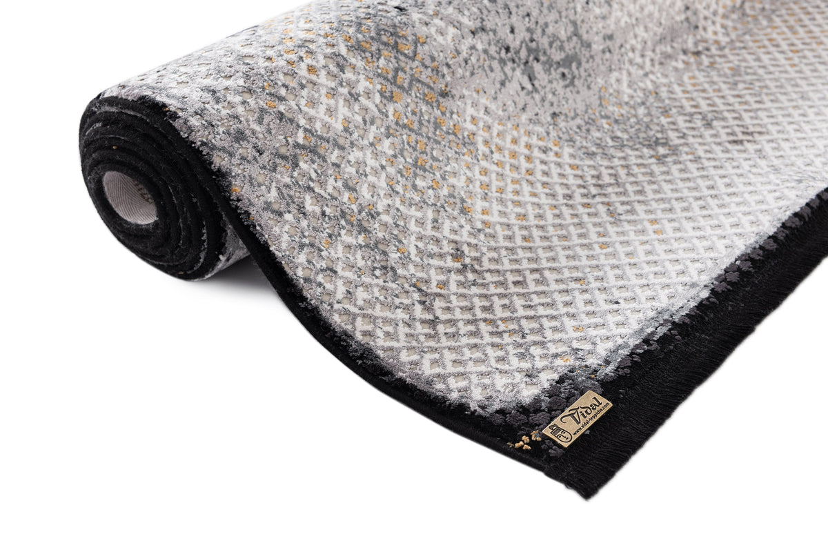 Rechteck Luxus Teppich Laax in Schwarz von Hadorn™ - Lifestyle Image