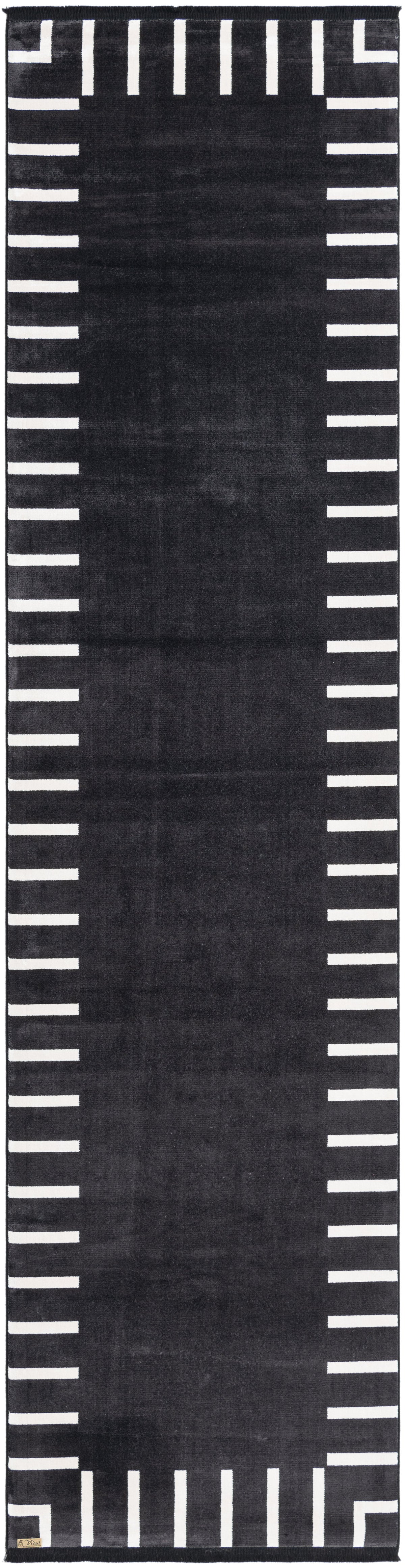 Läufer Luxus Teppich Laax in Schwarz von Hadorn™ - Lifestyle Image