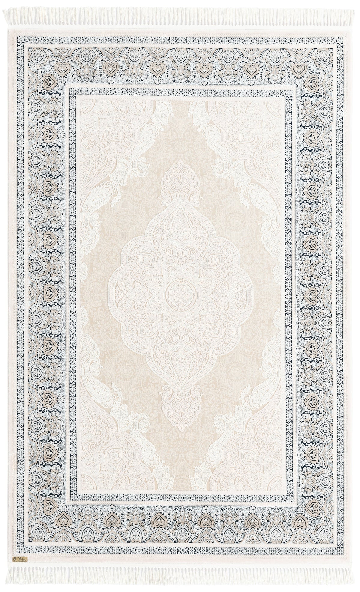 Rechteck Luxus Teppich Sion in Creme von Hadorn™ - Lifestyle Image