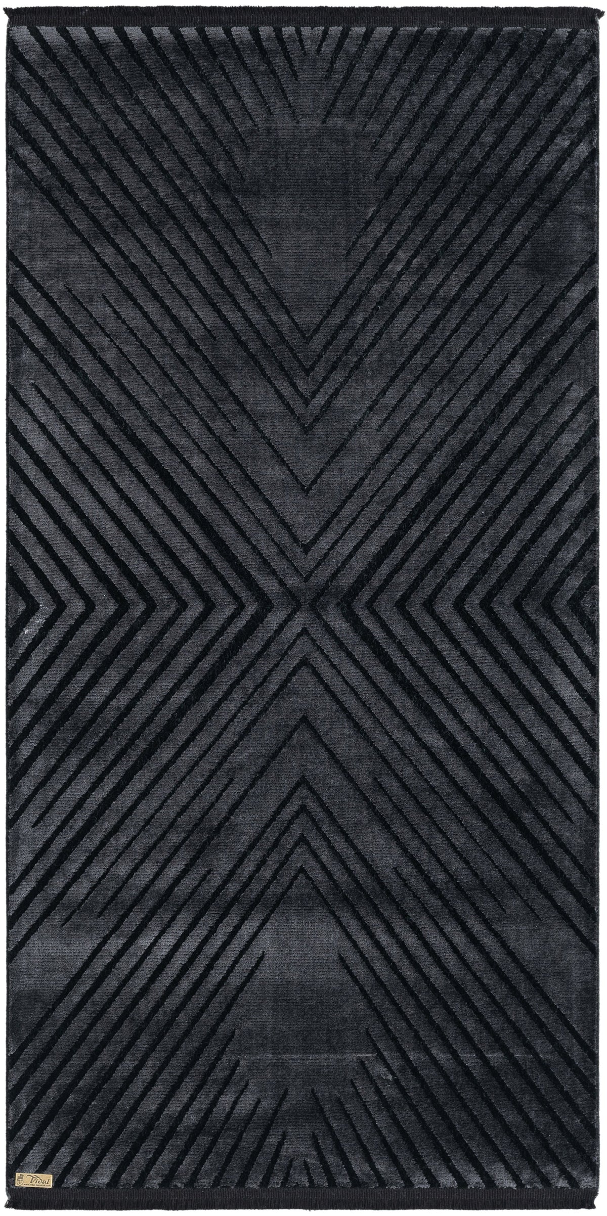 Rechteck Luxus Teppich Laax in Schwarz von Hadorn™ - Lifestyle Image