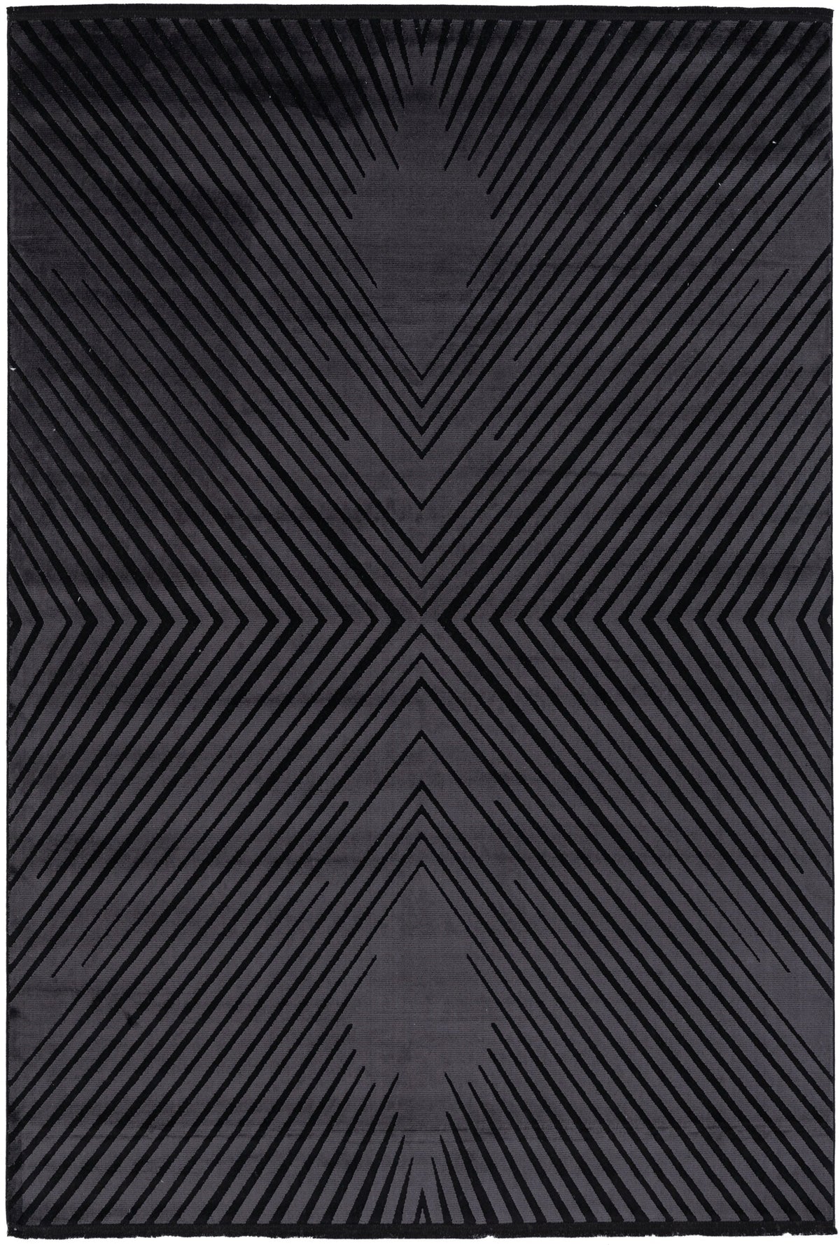 Rechteck Luxus Teppich Laax in Schwarz von Hadorn™ - Lifestyle Image