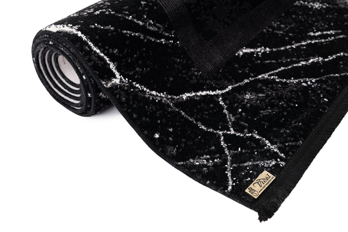 Läufer Luxus Teppich Laax in Schwarz von Hadorn™ - Lifestyle Image