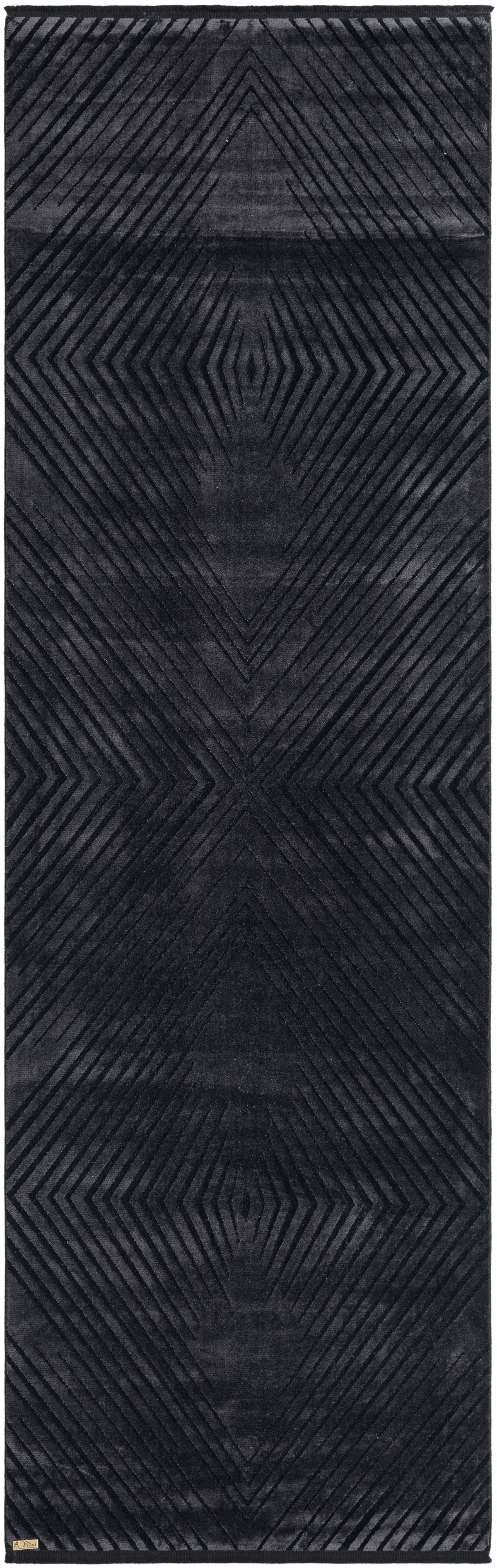 Rechteck Luxus Teppich Laax in Schwarz von Hadorn™ - Lifestyle Image