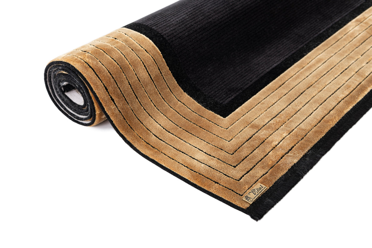 Läufer Luxus Teppich Laax in Schwarz von Hadorn™ - Lifestyle Image
