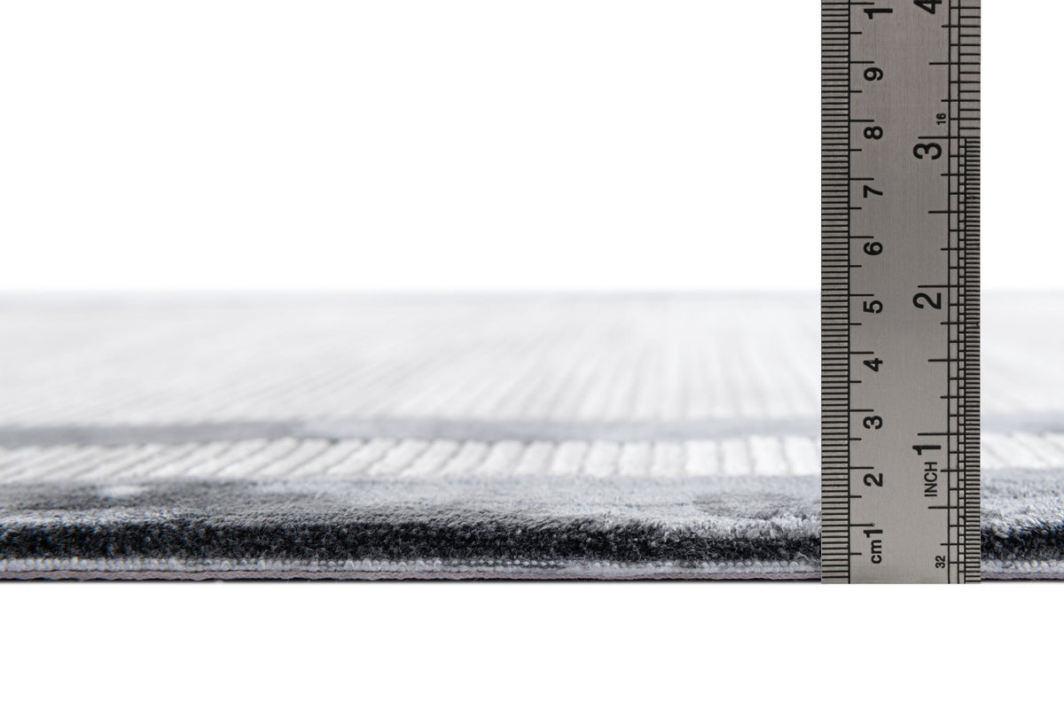Rechteck Luxus Teppich Chiasso in Grau von Hadorn™ - Lifestyle Image