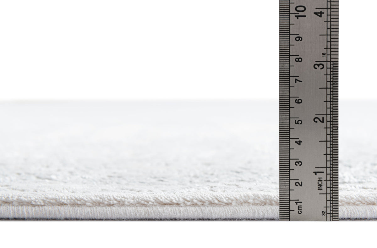 Rechteck Luxus Teppich Lausanne in Weiss von Hadorn™ - Lifestyle Image