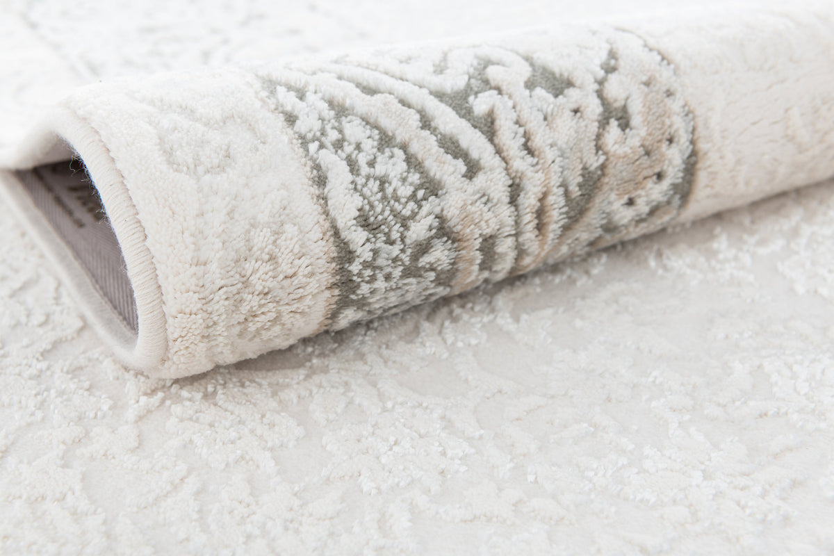 Rechteck Luxus Teppich Lausanne in Weiss von Hadorn™ - Lifestyle Image