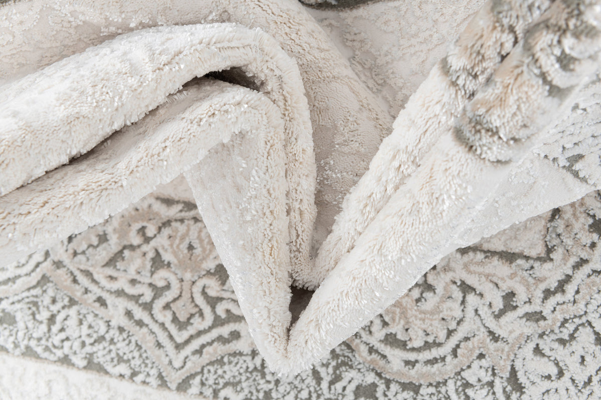 Rechteck Luxus Teppich Lausanne in Weiss von Hadorn™ - Lifestyle Image
