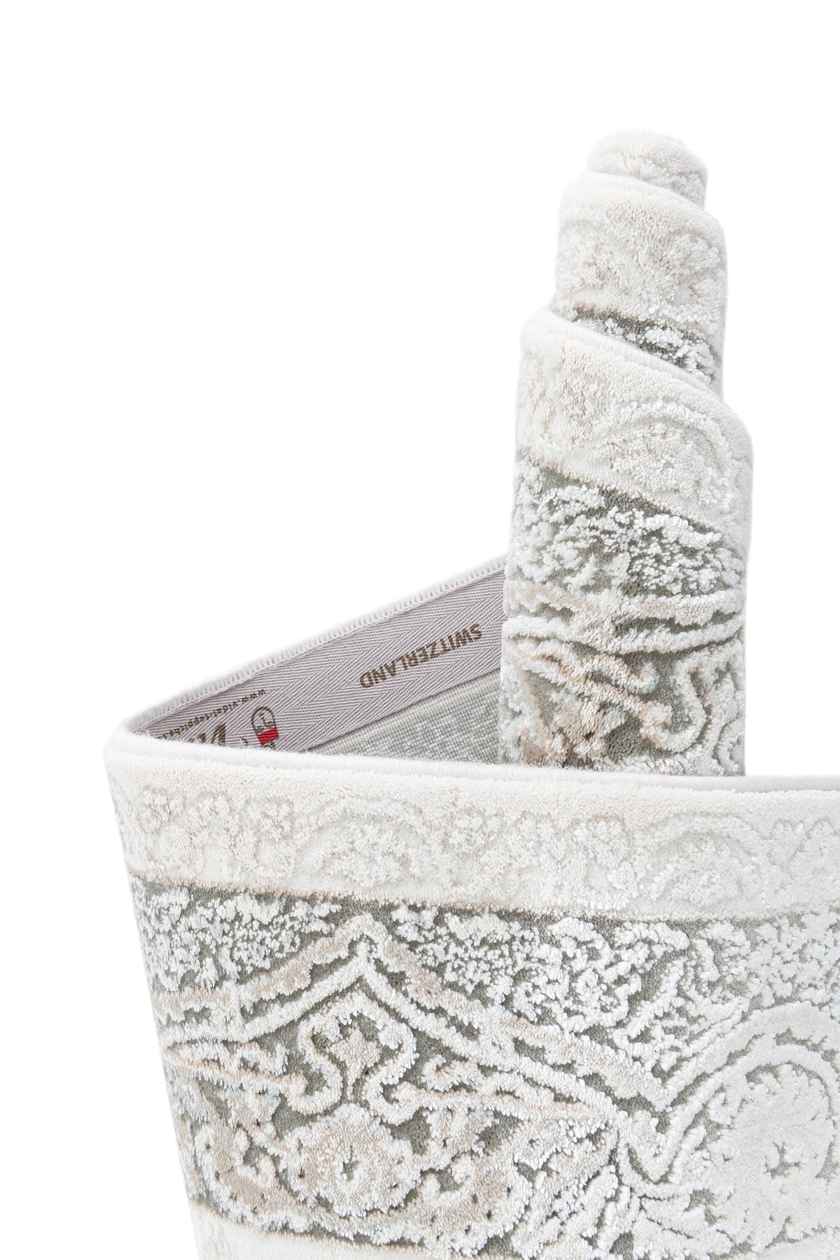 Rechteck Luxus Teppich Lausanne in Weiss von Hadorn™ - Lifestyle Image