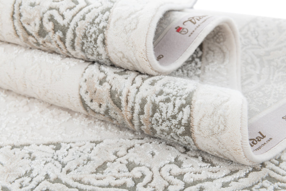 Rechteck Luxus Teppich Lausanne in Weiss von Hadorn™ - Lifestyle Image
