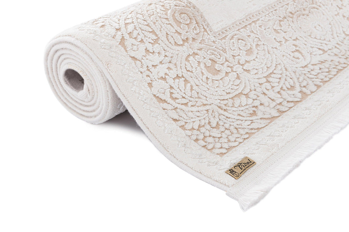 Rechteck Luxus Teppich Lausanne in Hellgrau von Hadorn™ - Lifestyle Image