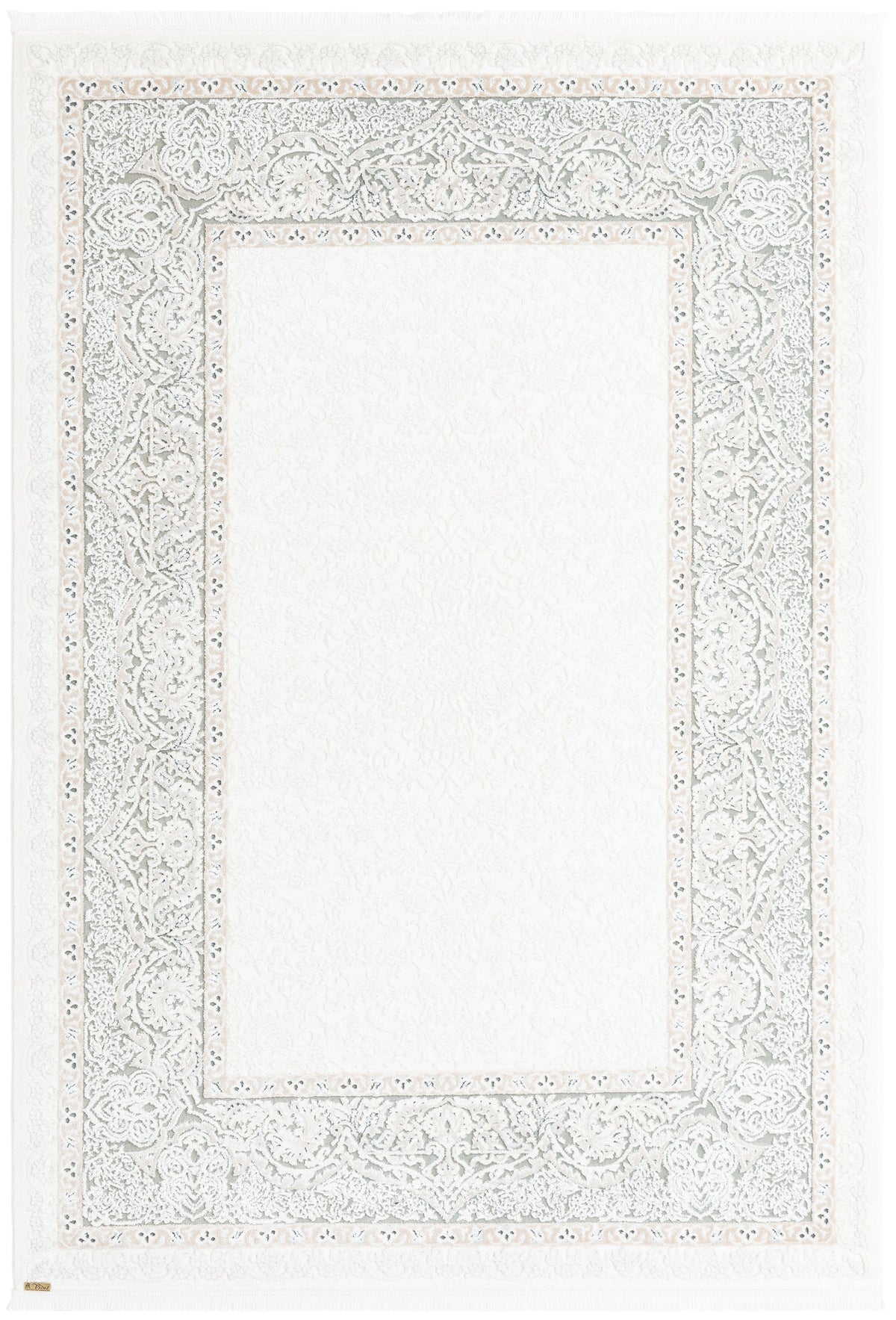 Rechteck Luxus Teppich Lausanne in Weiss von Hadorn™ - Lifestyle Image