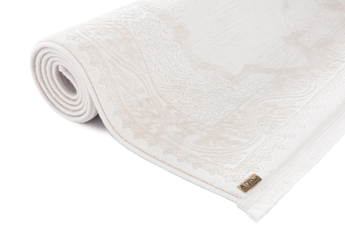 Läufer Luxus Teppich Lausanne in Weiss von Hadorn™ - Lifestyle Image