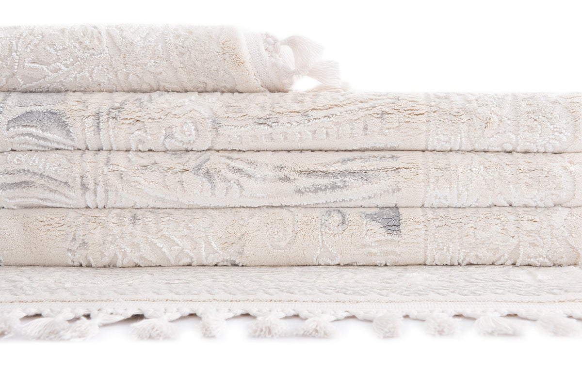 Rechteck Luxus Teppich Arosa in Weiss von Hadorn™ - Lifestyle Image