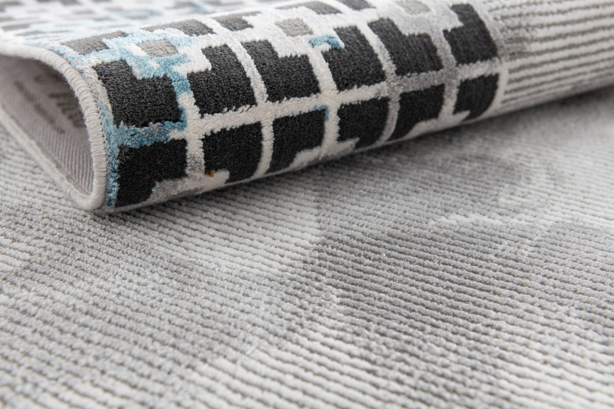 Rechteck Luxus Teppich Zurich in Grau von Hadorn™ - Lifestyle Image