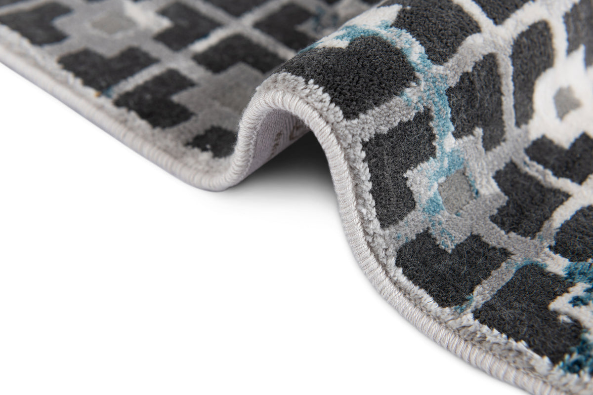 Rechteck Luxus Teppich Zurich in Grau von Hadorn™ - Lifestyle Image