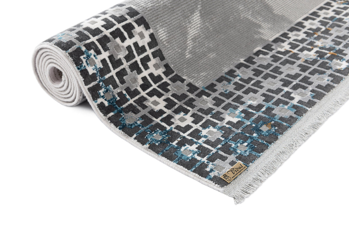 Rechteck Luxus Teppich Zurich in Grau von Hadorn™ - Lifestyle Image