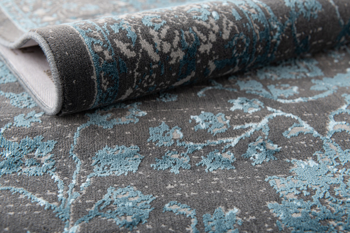 Rechteck Luxus Teppich Zurich in Grau von Hadorn™ - Lifestyle Image