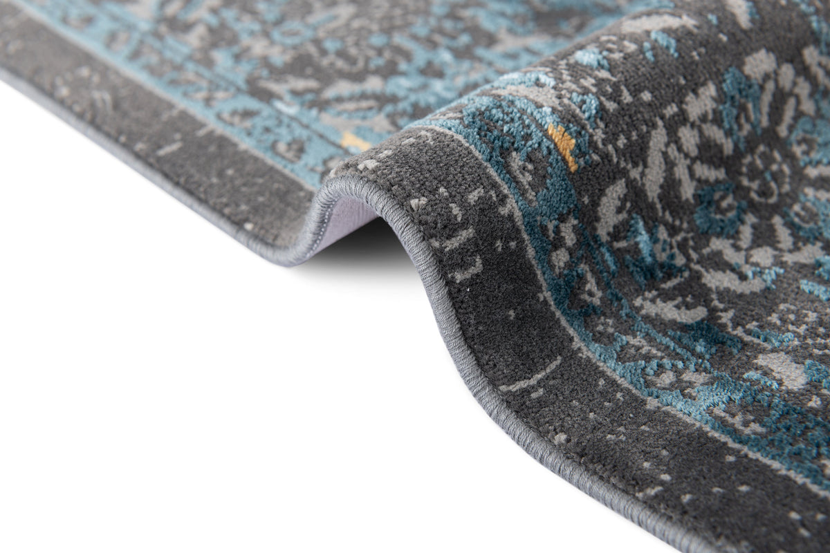 Rechteck Luxus Teppich Zurich in Grau von Hadorn™ - Lifestyle Image