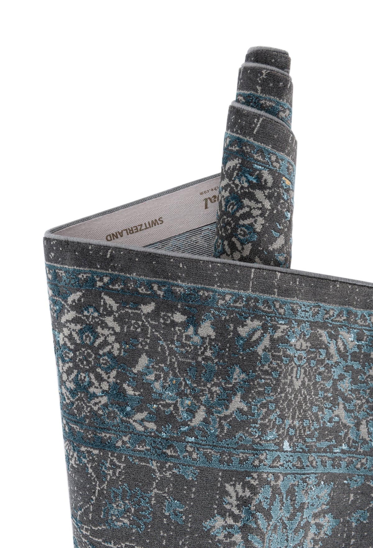 Rechteck Luxus Teppich Zurich in Grau von Hadorn™ - Lifestyle Image