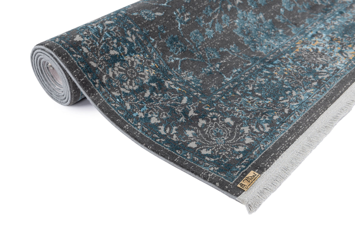 Rechteck Luxus Teppich Zurich in Grau von Hadorn™ - Lifestyle Image